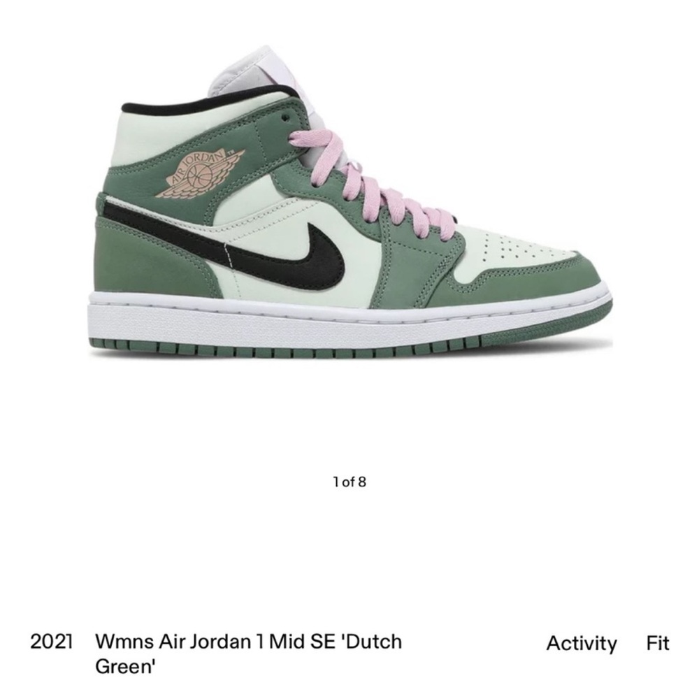 Air Jordan 1 Mid SE 'Dutch Green' Sneakers 6.5